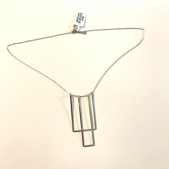 NEW! Double Rectangular Pendant Sterling Silver - Picture 3 of 3